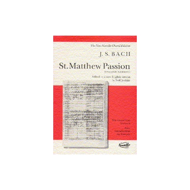 Bach, J S - St. Matthew Passion (Vocal Score)