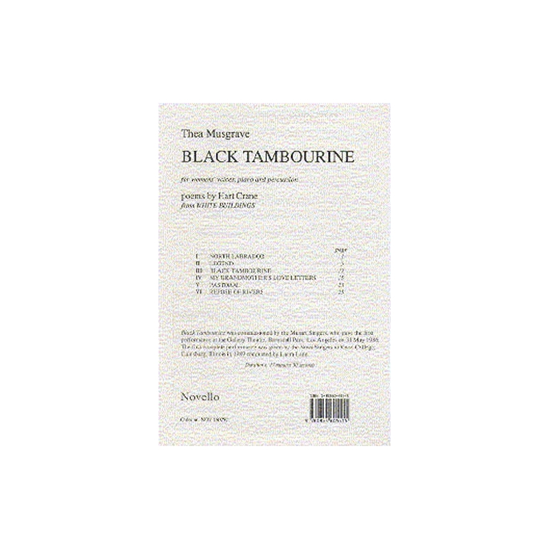 Musgrave, Thea - Black Tambourine
