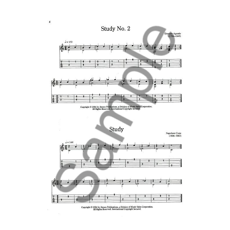 50 Easy Classical Guitar Pieces