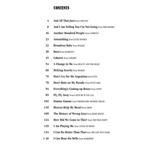 Broadway Belter's Songbook - Third Edition