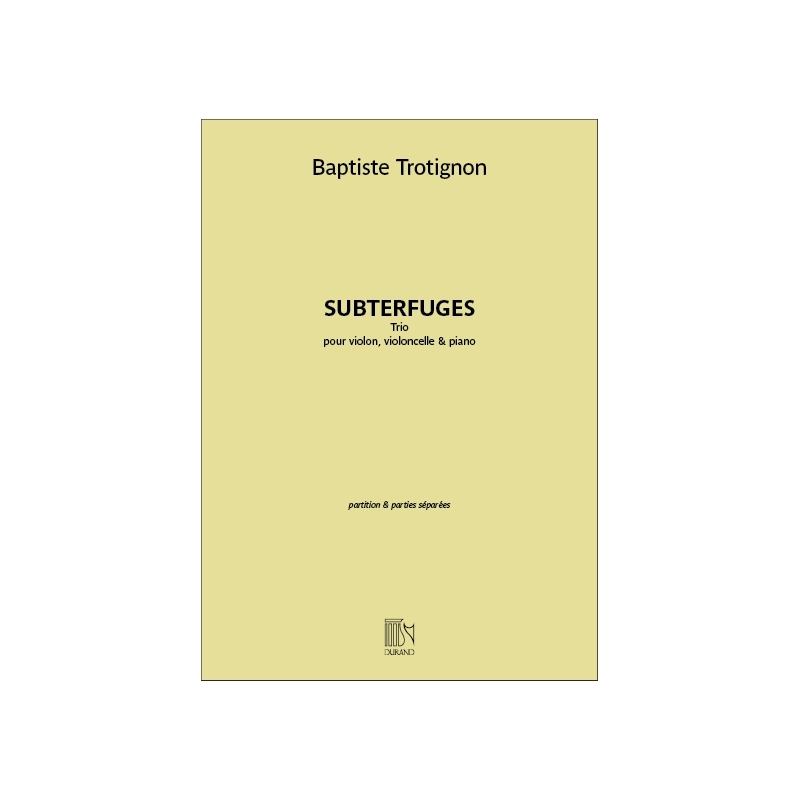 Trotignon, Baptiste - Subterfuges