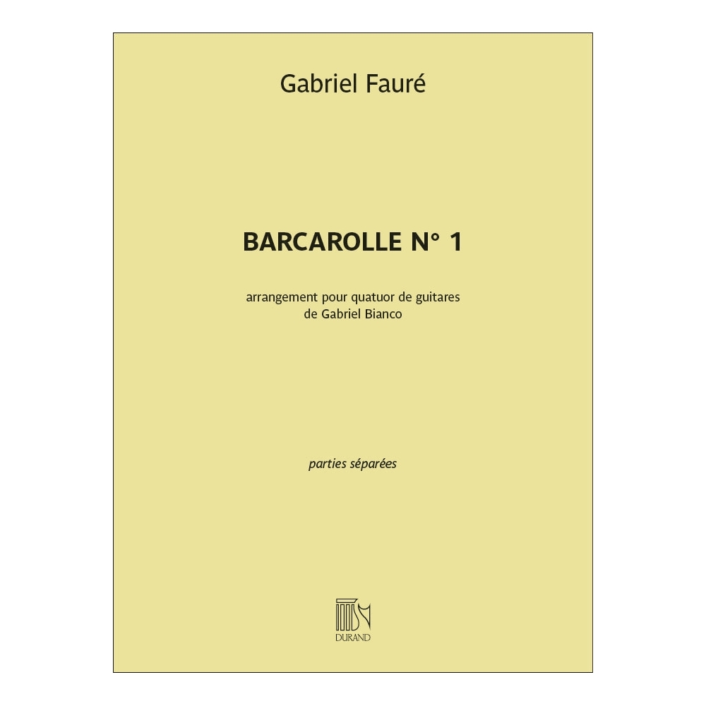 Fauré, Gabriel - Barcarolle n°1