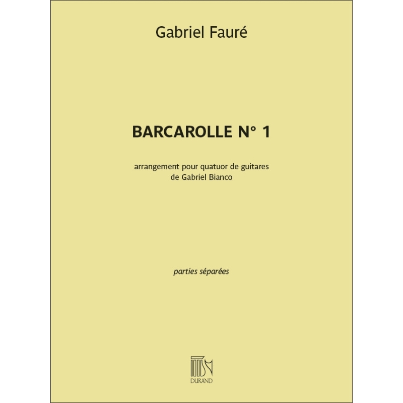Fauré, Gabriel - Barcarolle n°1