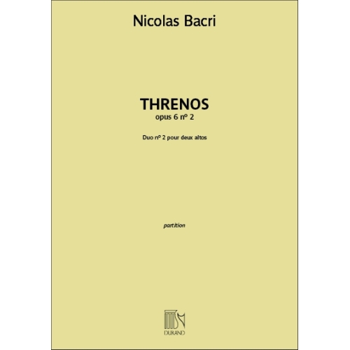 Nicolas Bacri - Threnos...