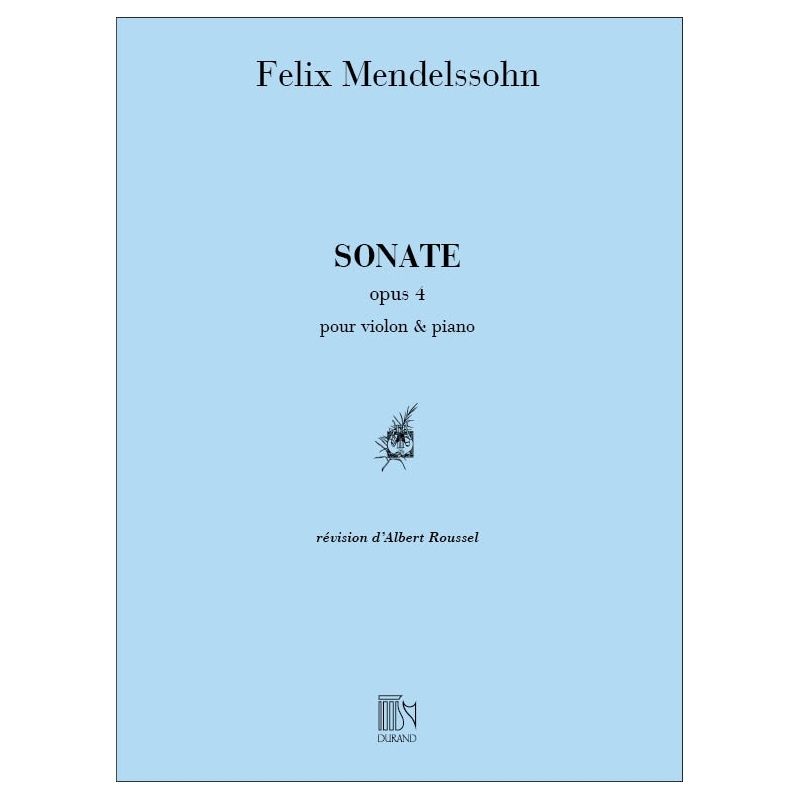Bartholdy, Felix Mendelssohn - Sonate Violon-Piano