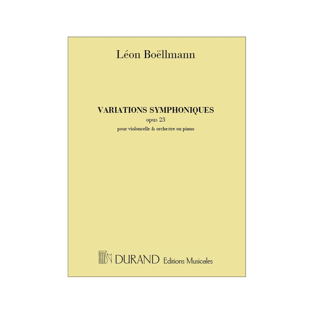Boëllmann, Léon - Variations Symphoniques Violoncelle-Piano