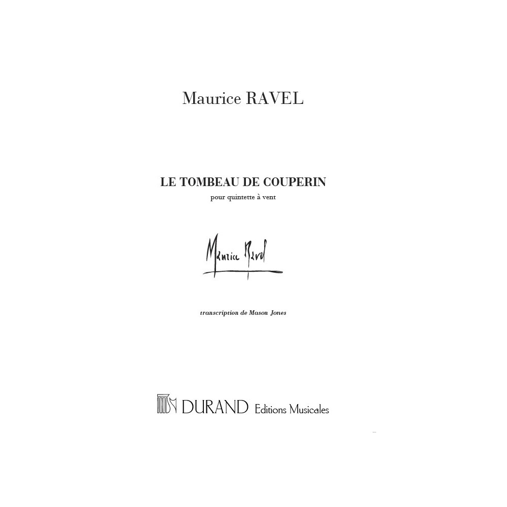 Ravel, Maurice - Le Tombeau de Couperin
