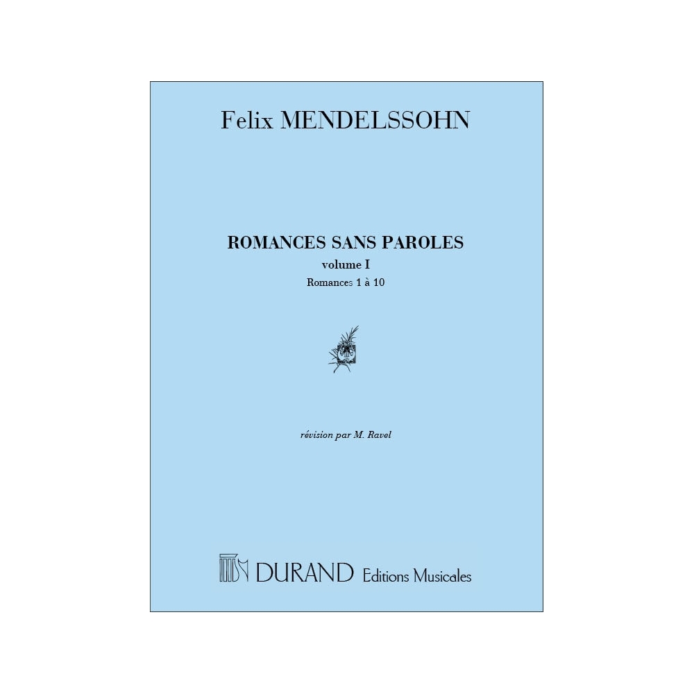 Bartholdy, Felix Mendelssohn - Romances Sans Paroles V1 Piano (1 A 10)