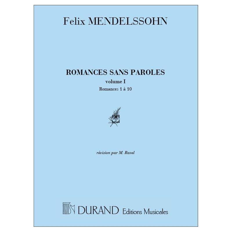 Bartholdy, Felix Mendelssohn - Romances Sans Paroles V1 Piano (1 A 10)
