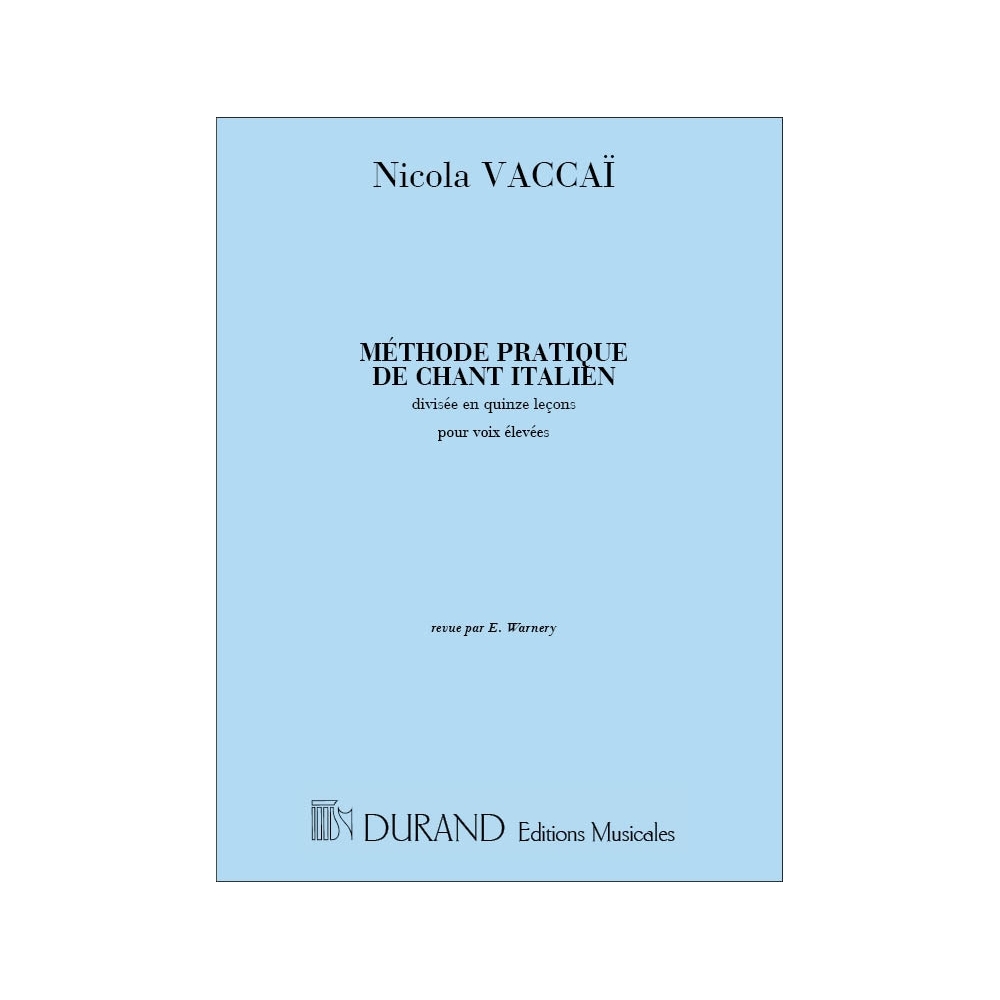 Vaccai, Nicola - Methode De Chant Soprano-Piano (Fr-Angl)
