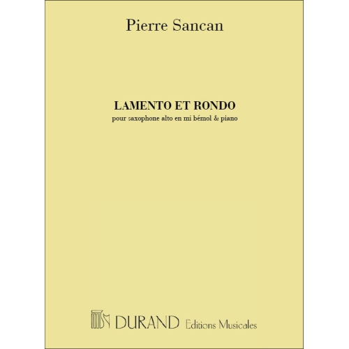 Sancan, Pierre - Lamento et...