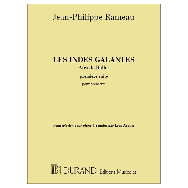 Rameau, Jean-Philippe - Indes Galante Suite N 1 4 Mains
