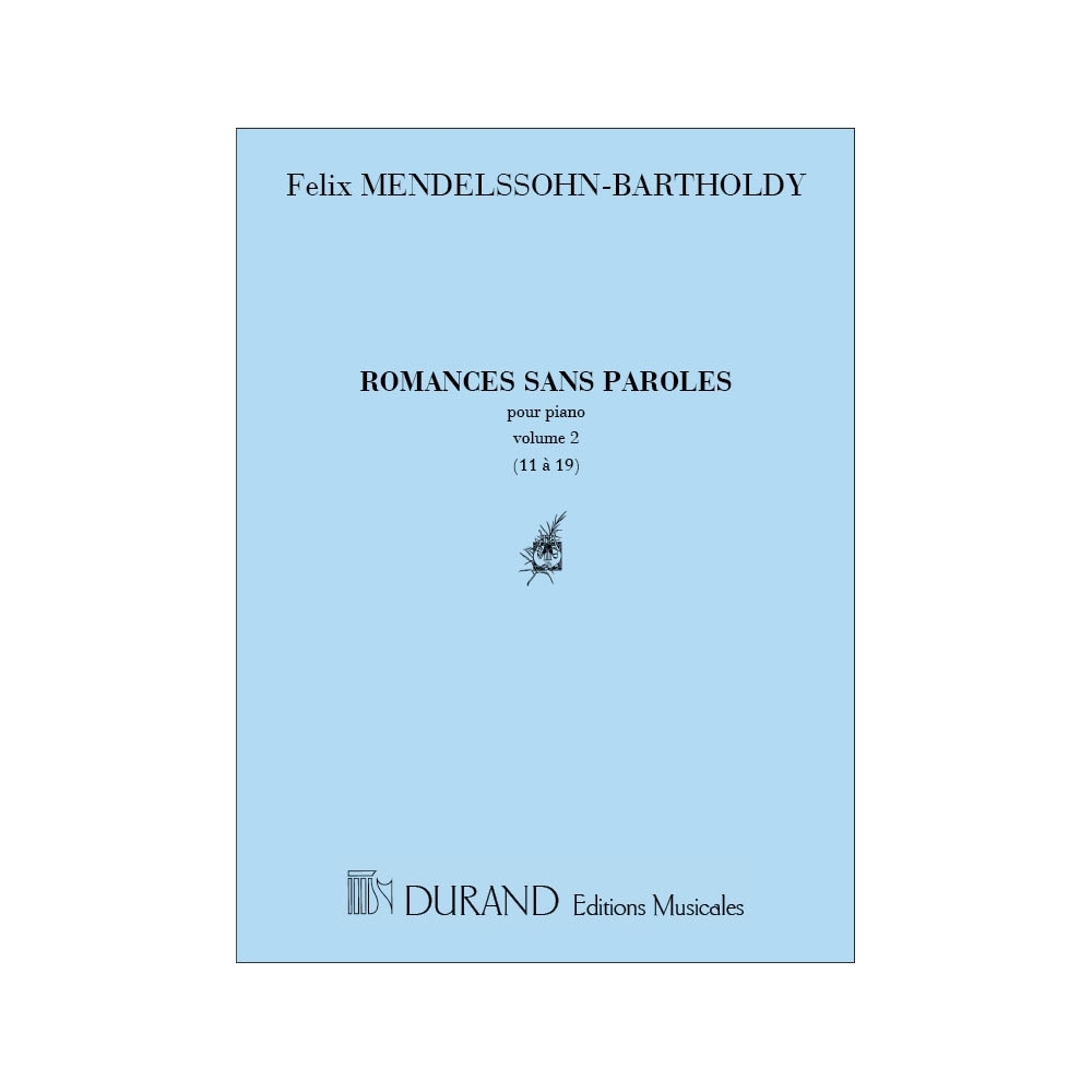 Bartholdy, Felix Mendelssohn - Romances Sans Paroles V2 Piano (11 A 19)