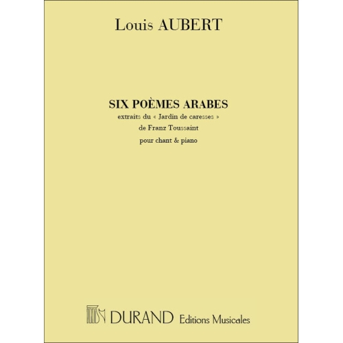 Aubert, Louis - 6 Poemes...