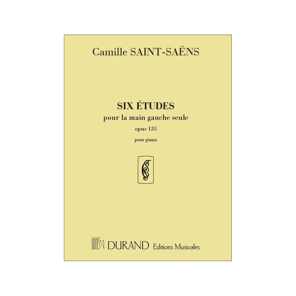 Saint-Saëns, Camille - Six etudes Pour la main Gauche Seule opus 135