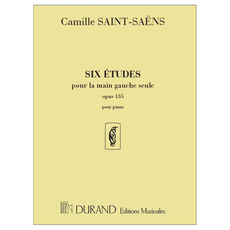 Saint-Saëns, Camille - Six etudes Pour la main Gauche Seule opus 135