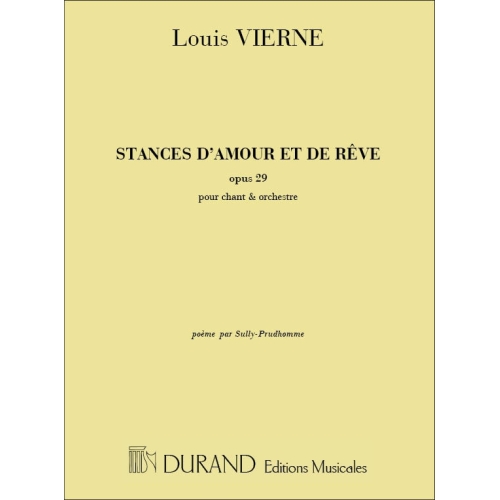 Vierne, Louis - Stances...
