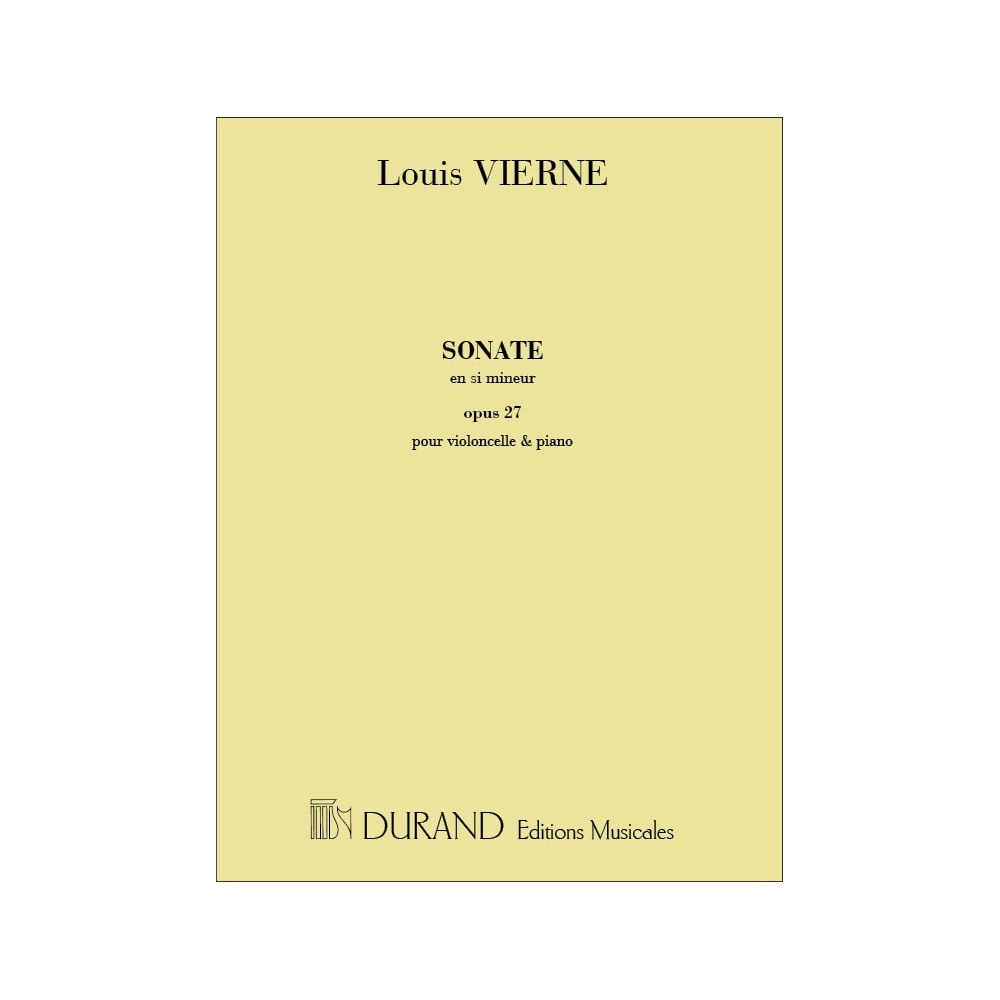 Vierne, Louis - Sonate Violoncelle-Piano