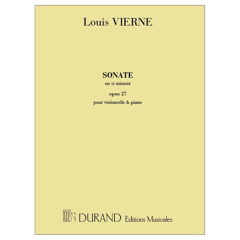 Vierne, Louis - Sonate Violoncelle-Piano