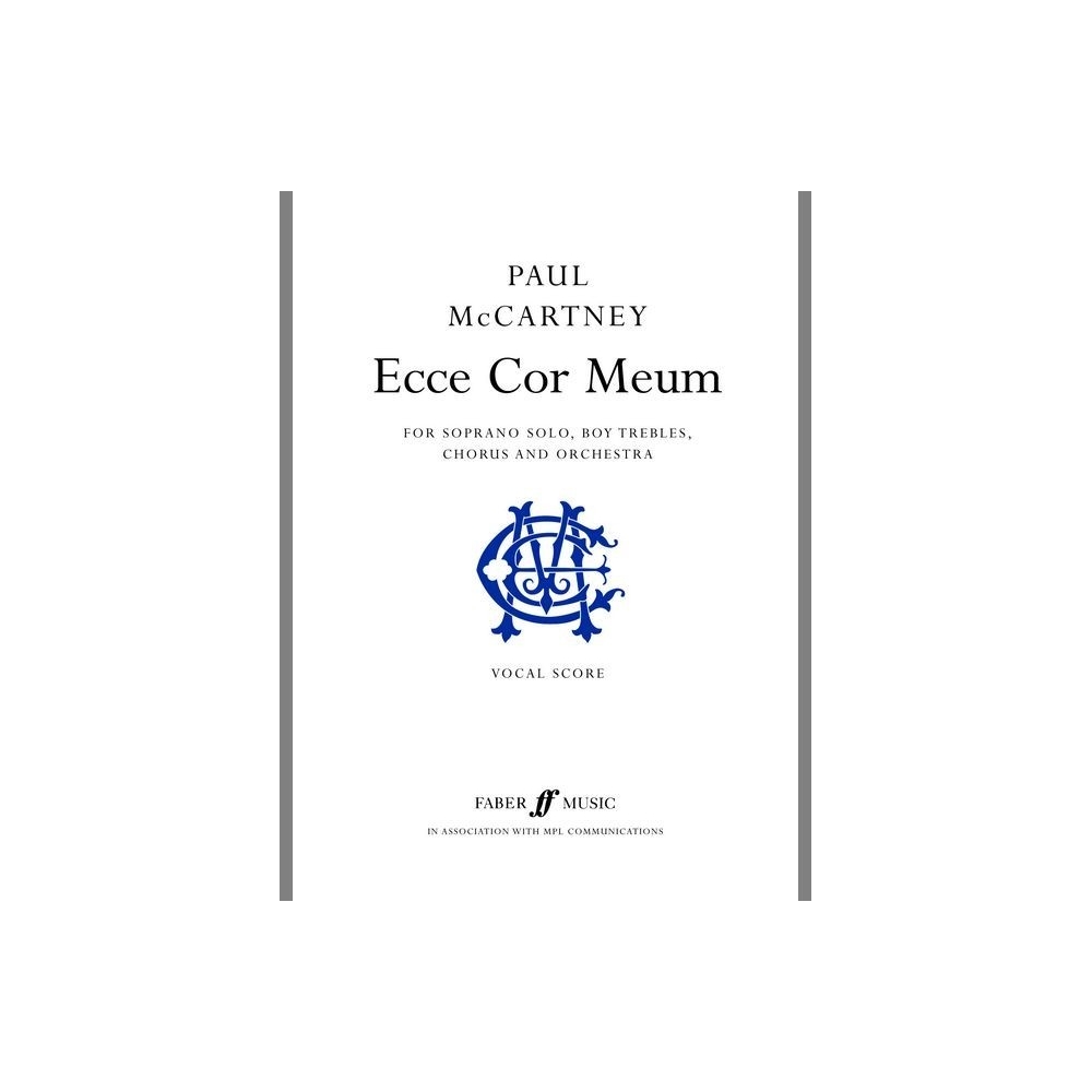McCartney, Paul - Ecce Cor Meum (vocal score)