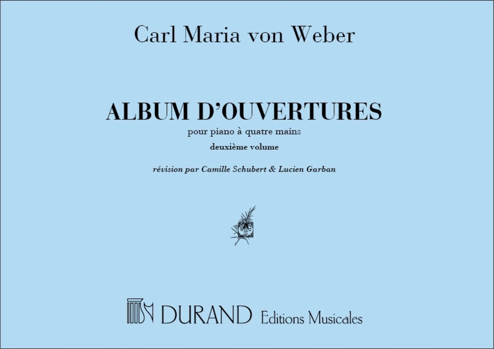Weber, Carl Maria - Ouvertures a 4 Mains Volume 2