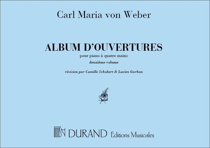 Weber, Carl Maria - Ouvertures a 4 Mains Volume 2
