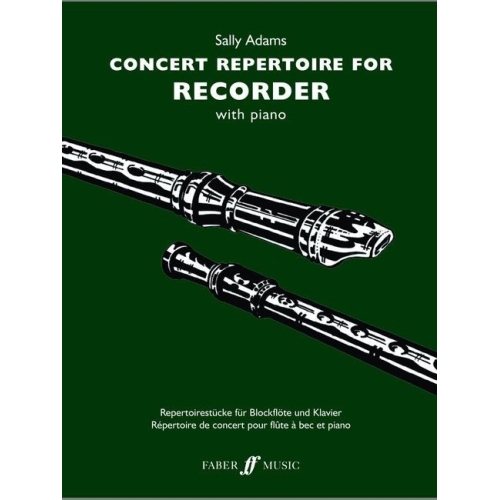 Adams, Sally - Concert Repertoire for Recorder