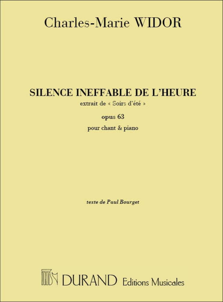 Widor, Charles-Marie - Soirs D'Ete Chant-Piano