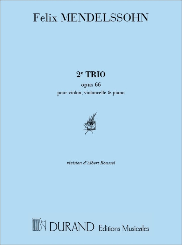Bartholdy, Felix Mendelssohn - Trio N 2 Op 66 Vl-Vlc-Piano