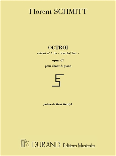 Schmitt, Florent - Octroi...
