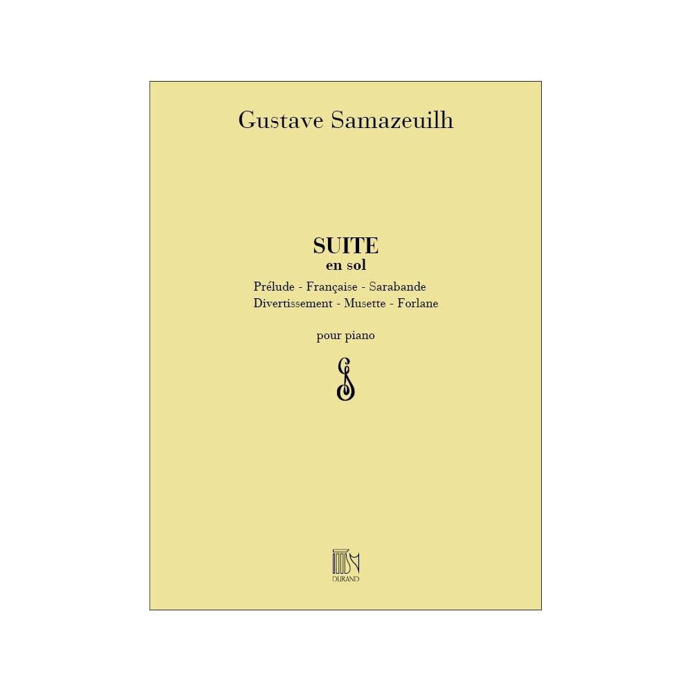 Samazeuilh, Gustave - Suite En Sol Piano