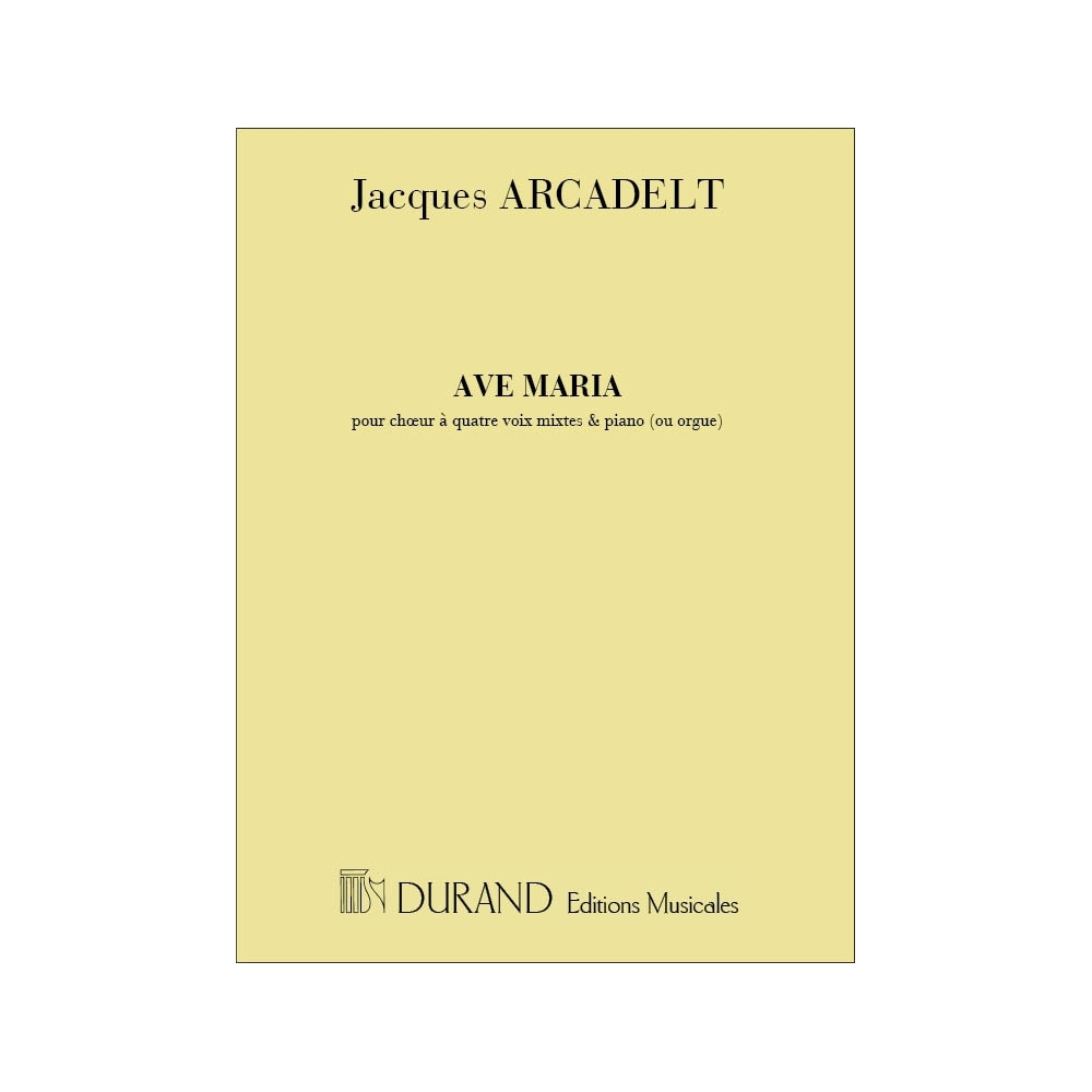 Arcadelt, Jacob - Ave Maria 4 Voix-Piano