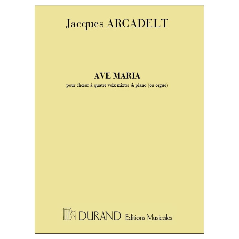 Arcadelt, Jacob - Ave Maria 4 Voix-Piano