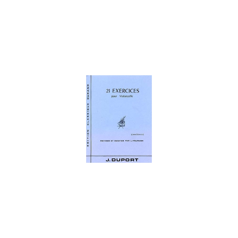 Duport, Jean-Louis - Vingt Et Un (21) Exercices Vol 2 Violoncelle