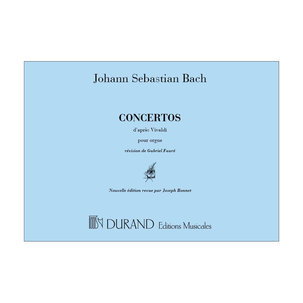 Bach, J.S - Concertos D'Apres Vivaldi Orgue