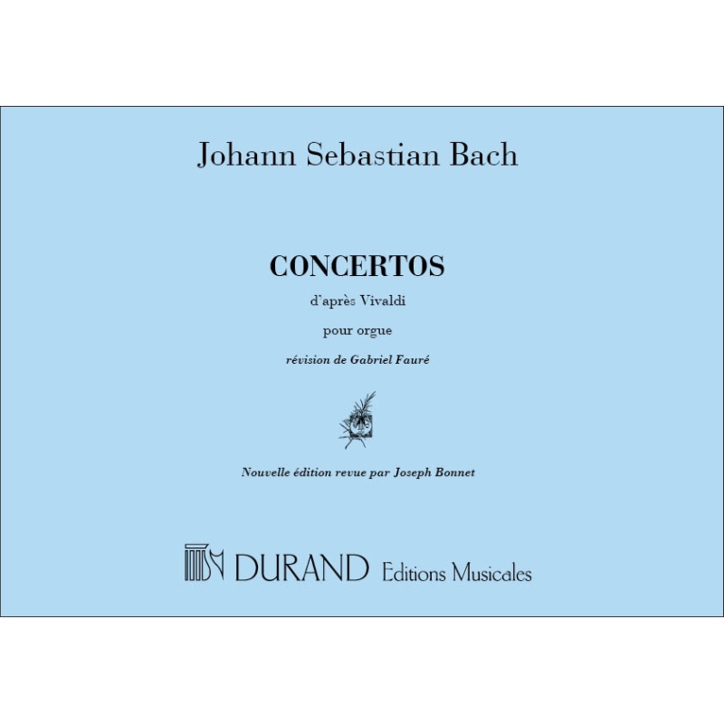 Bach, J.S - Concertos D'Apres Vivaldi Orgue