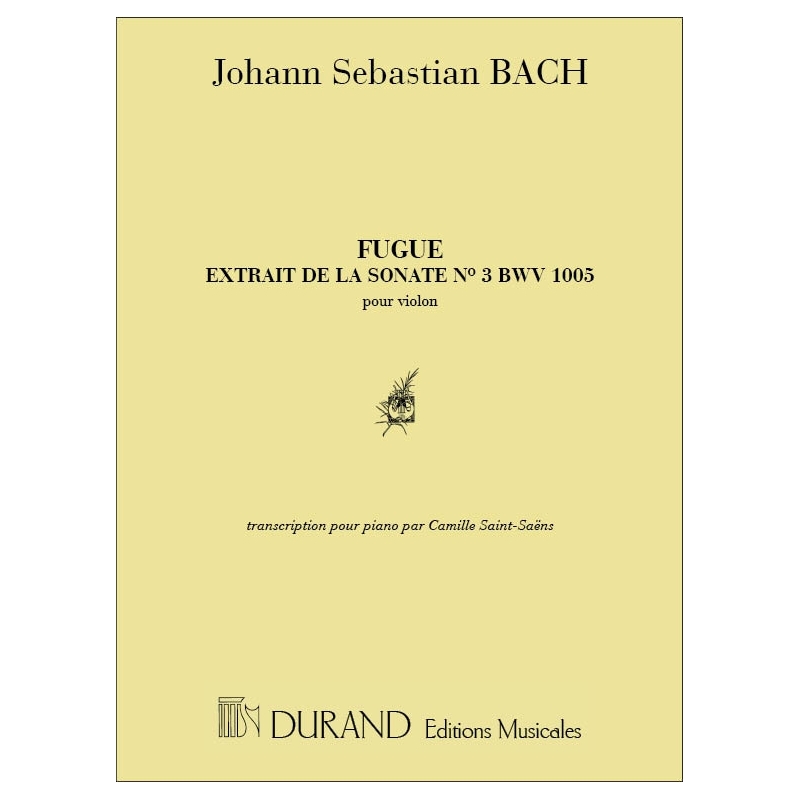Bach, J.S - Fugue 5 Sonate Piano (Saint Saens)