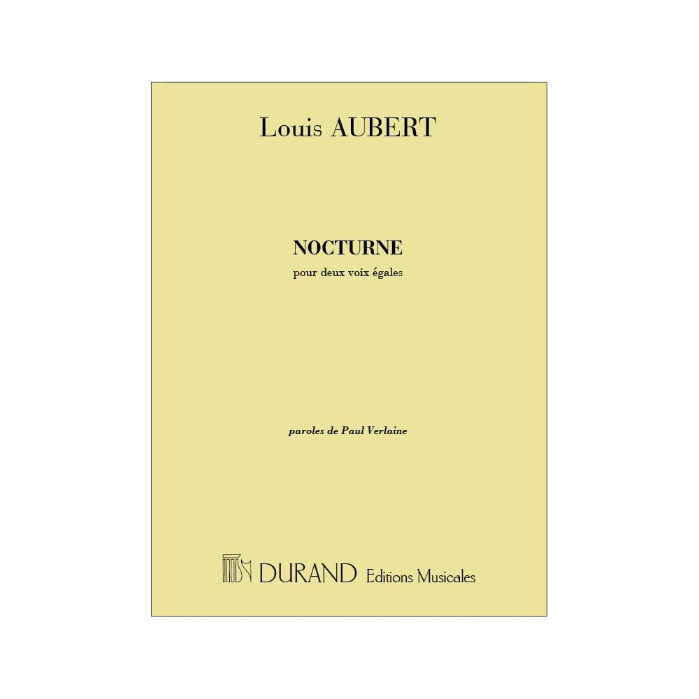 Aubert, Louis - Nocturne 2 Voix Egales
