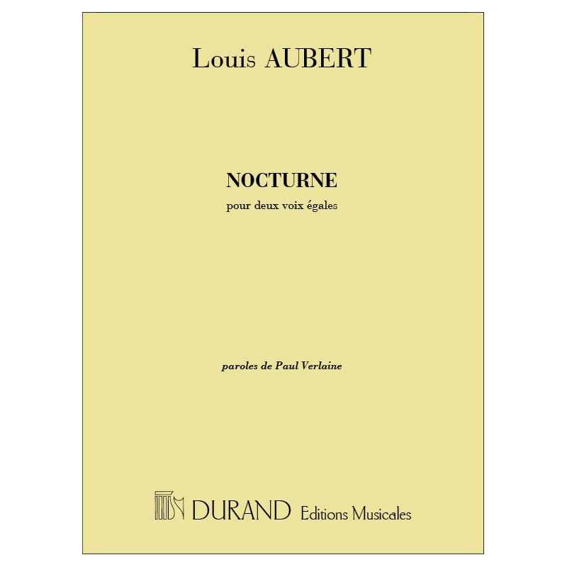 Aubert, Louis - Nocturne 2 Voix Egales