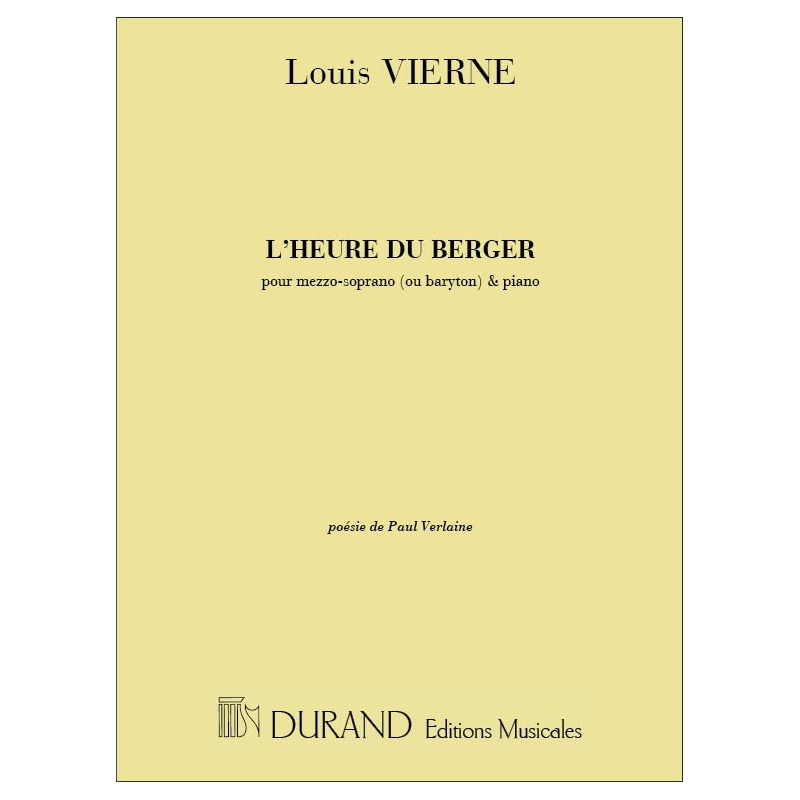 Vierne, Louis - Heure Du Berger Mezzo-Piano