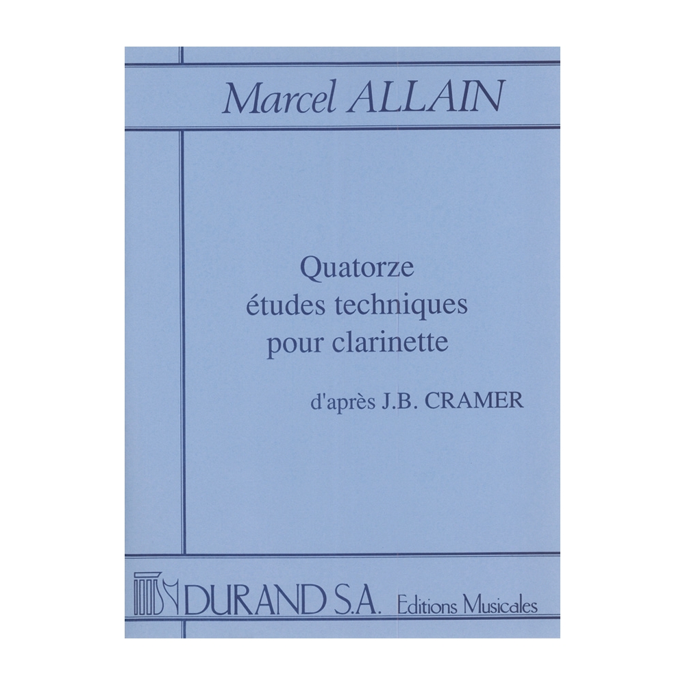 Allain, Marcel - 14 Etudes Clarinette (Cramer