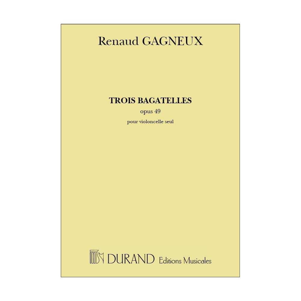 Gagneux, Renaud - 3 Bagatelles Vc Ceul