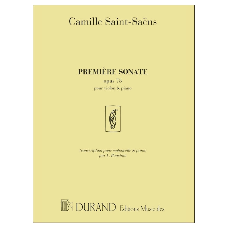 Saint-Saëns, Camille - Sonate N 1 Op.75 Violoncelle Piano(Ferdinand