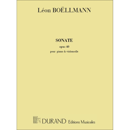 Boëllmann, Léon - Sonate,...