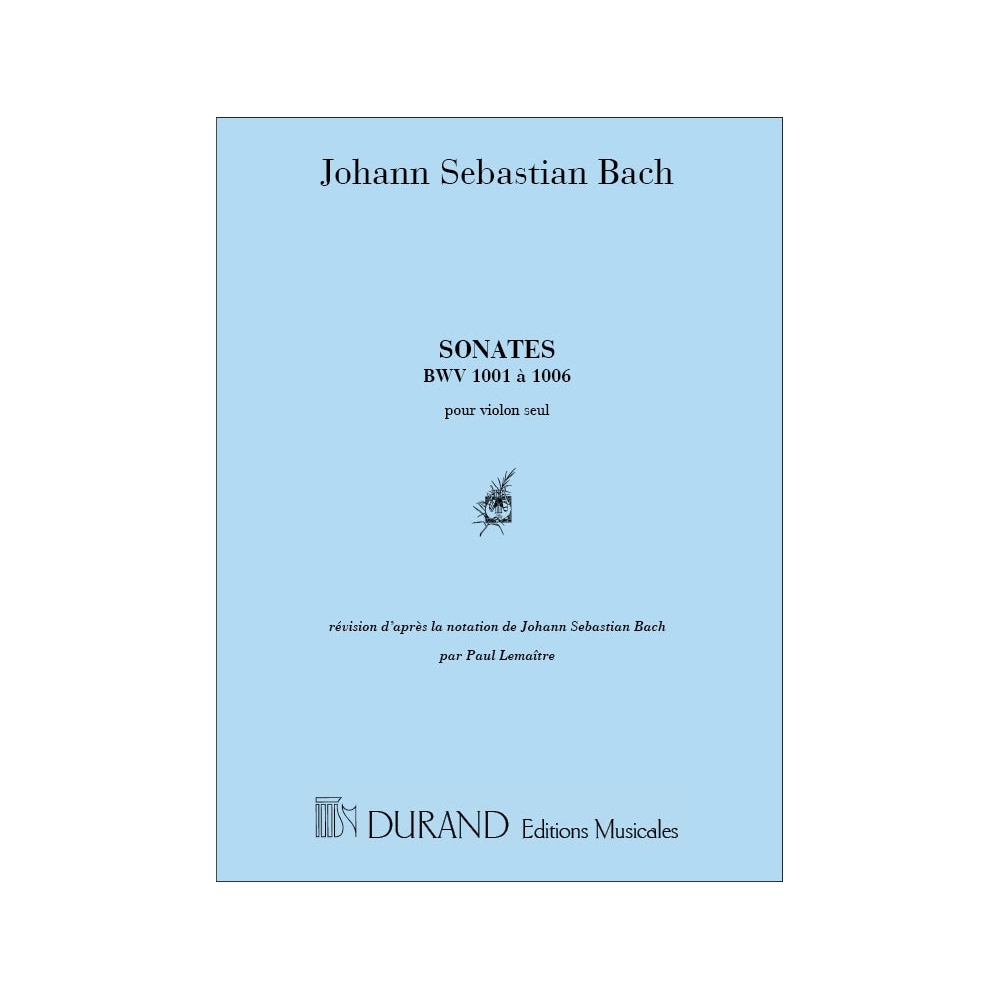 Bach, J.S - Sonates Violon Seul (Les 6 Bwv 1001-1006 )
