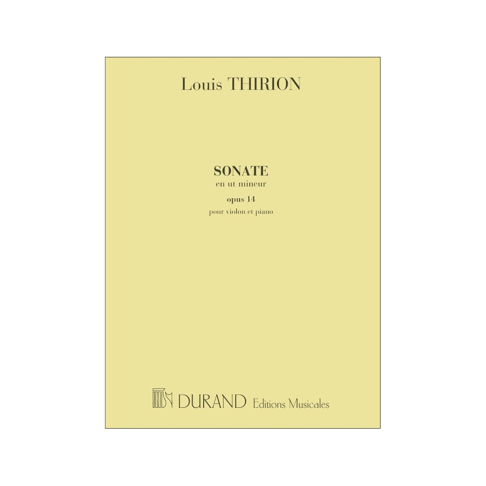 Thirion, Louis - Sonate Violon-Piano