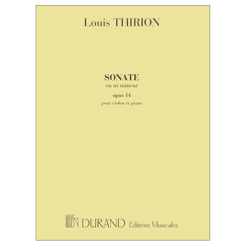 Thirion, Louis - Sonate Violon-Piano
