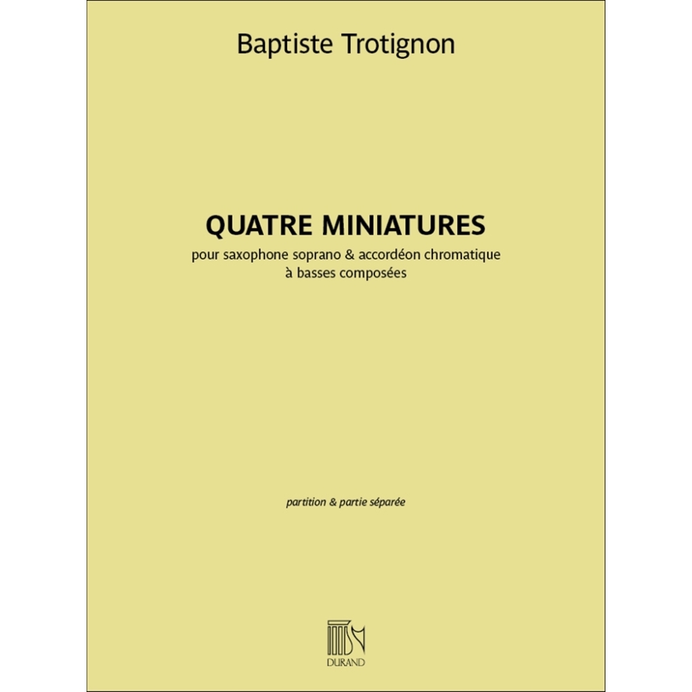 Trotignon, Baptiste - Quatre miniatures