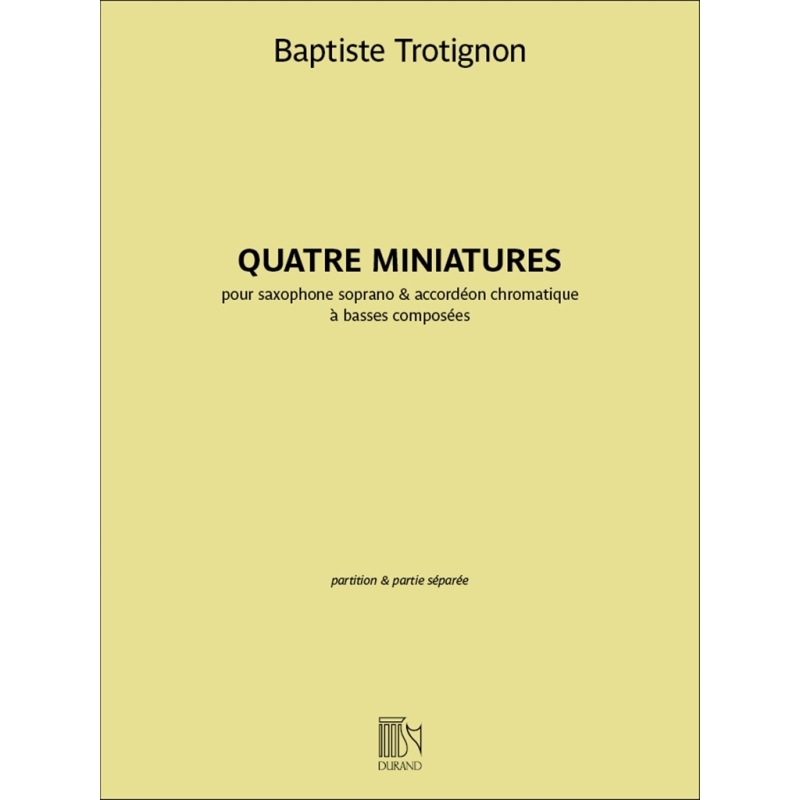 Trotignon, Baptiste - Quatre miniatures