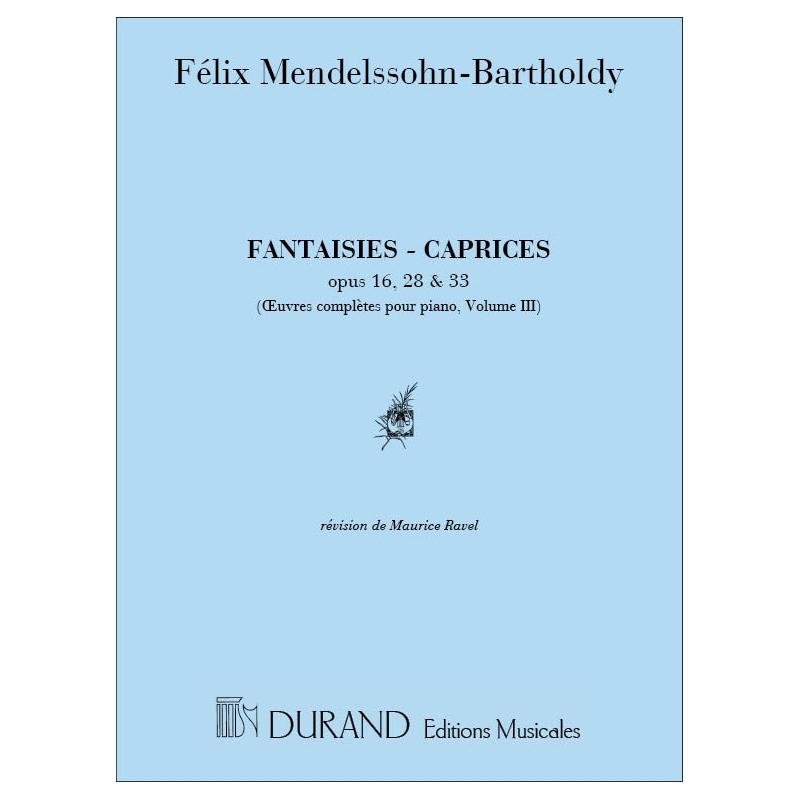 Bartholdy, Felix Mendelssohn - Oeuvres Completes, Volume III